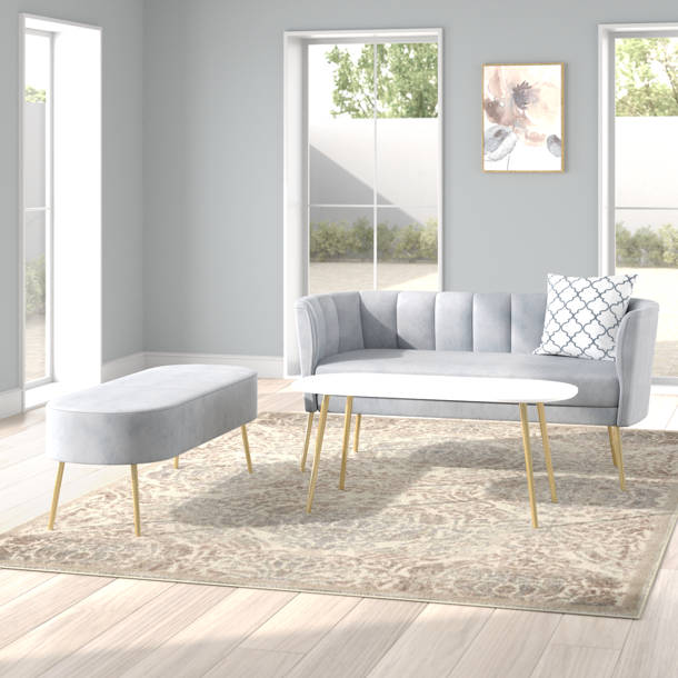 Mercer41 Lashaunta 3 Piece Velvet Living Room Set & Reviews Wayfair